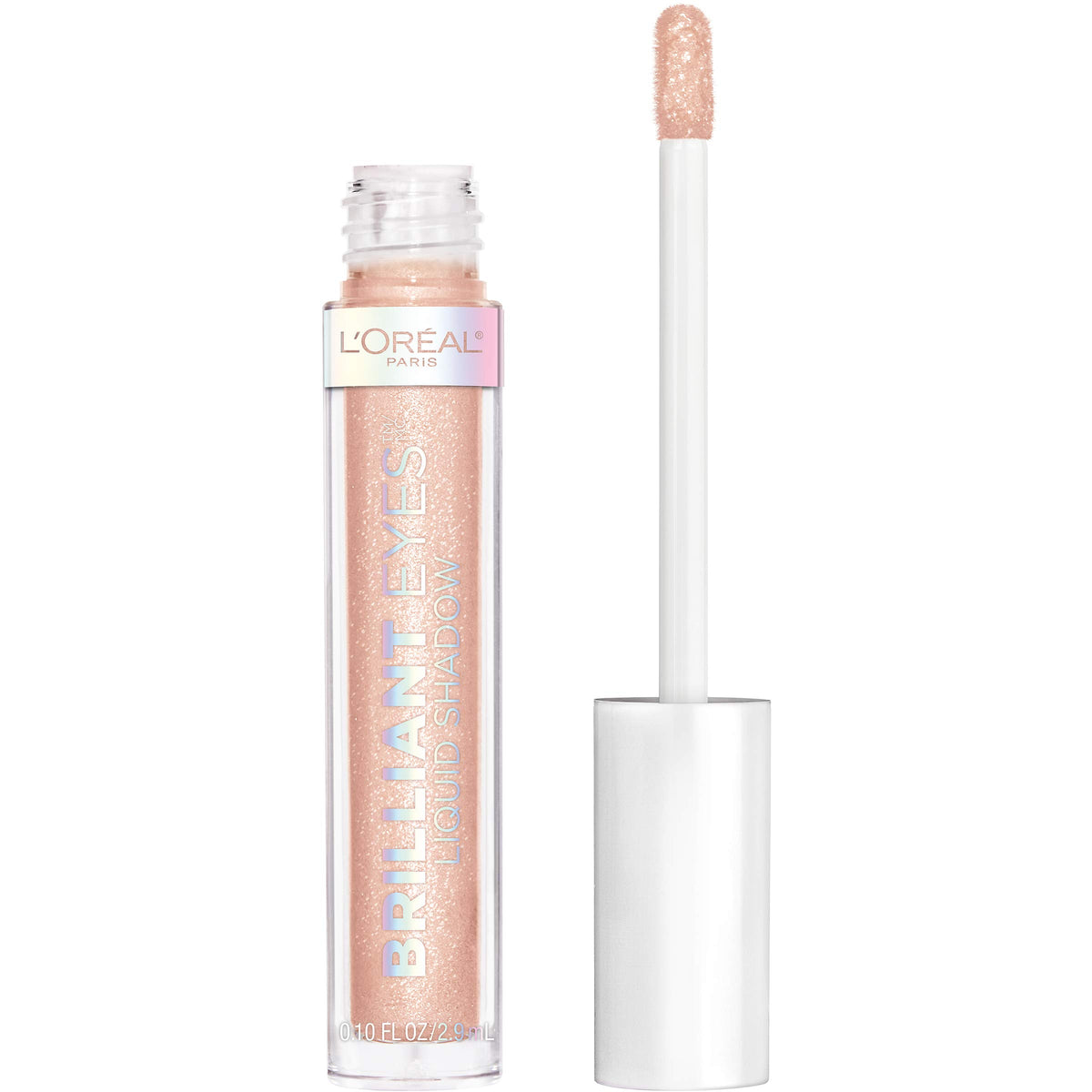 L'Oreal Paris Brilliant Eyes Diamond Drop close-up showing radiant shimmer with long-wear payoff
