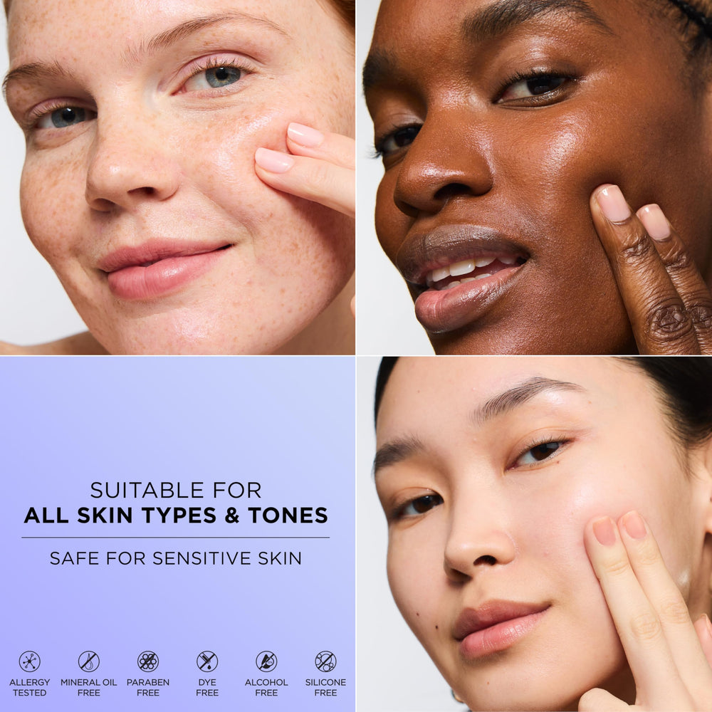 Loreal Paris Collagen Moisture Filler under makeup scenario demonstrates smooth, non-greasy finish.