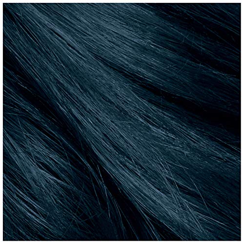 L’Oréal Paris Colorista Midnight Blue bottle highlighting no ammonia and no peroxide.