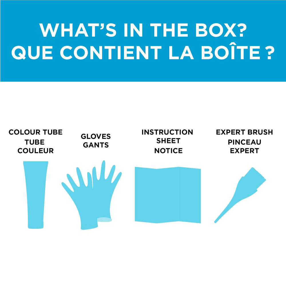L'Oreal Paris Colorista turquoise shade range image illustrates variety for blondes.