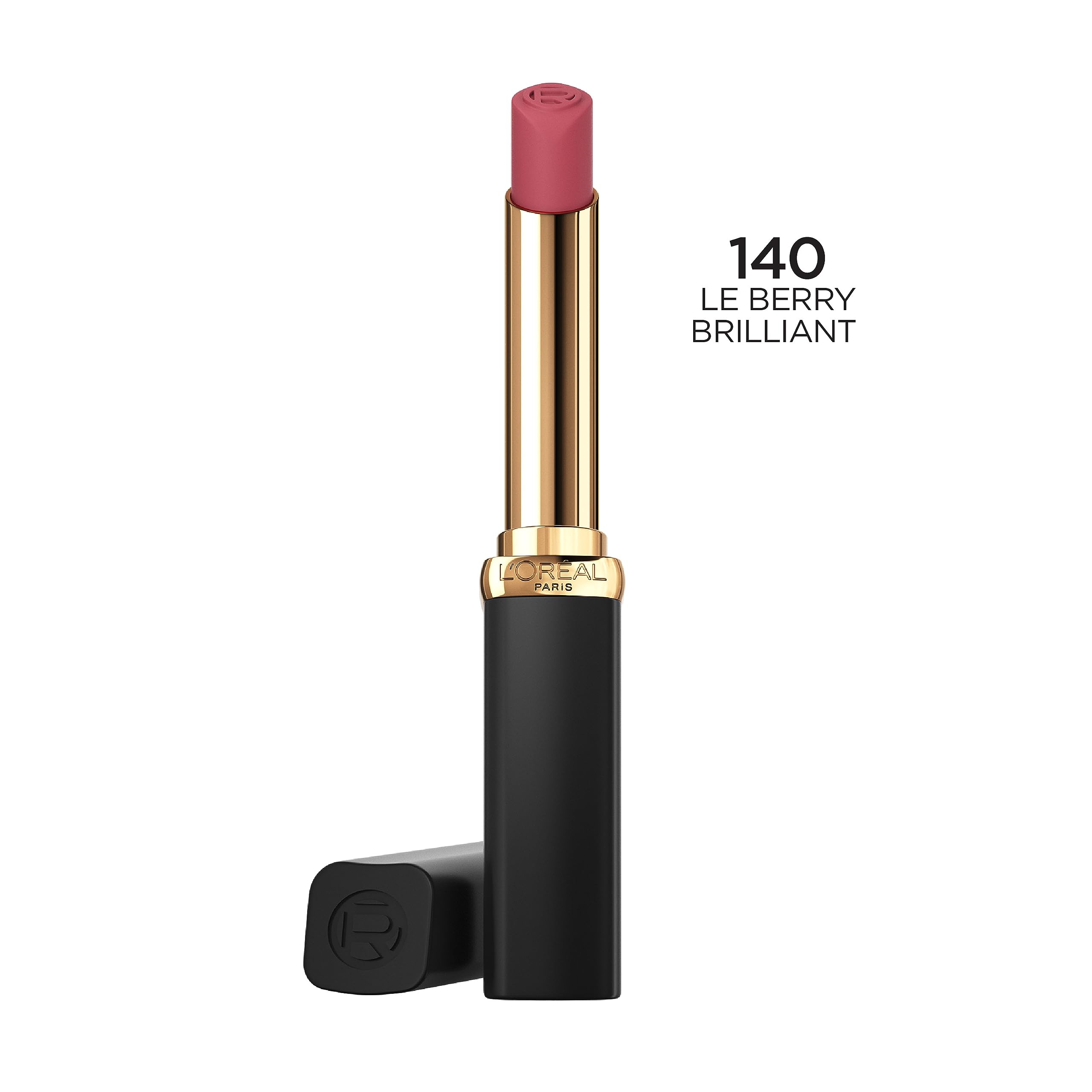 L'Oreal Paris Colour Riche Le Berry Brilliant swatches showing saturated matte shade.
