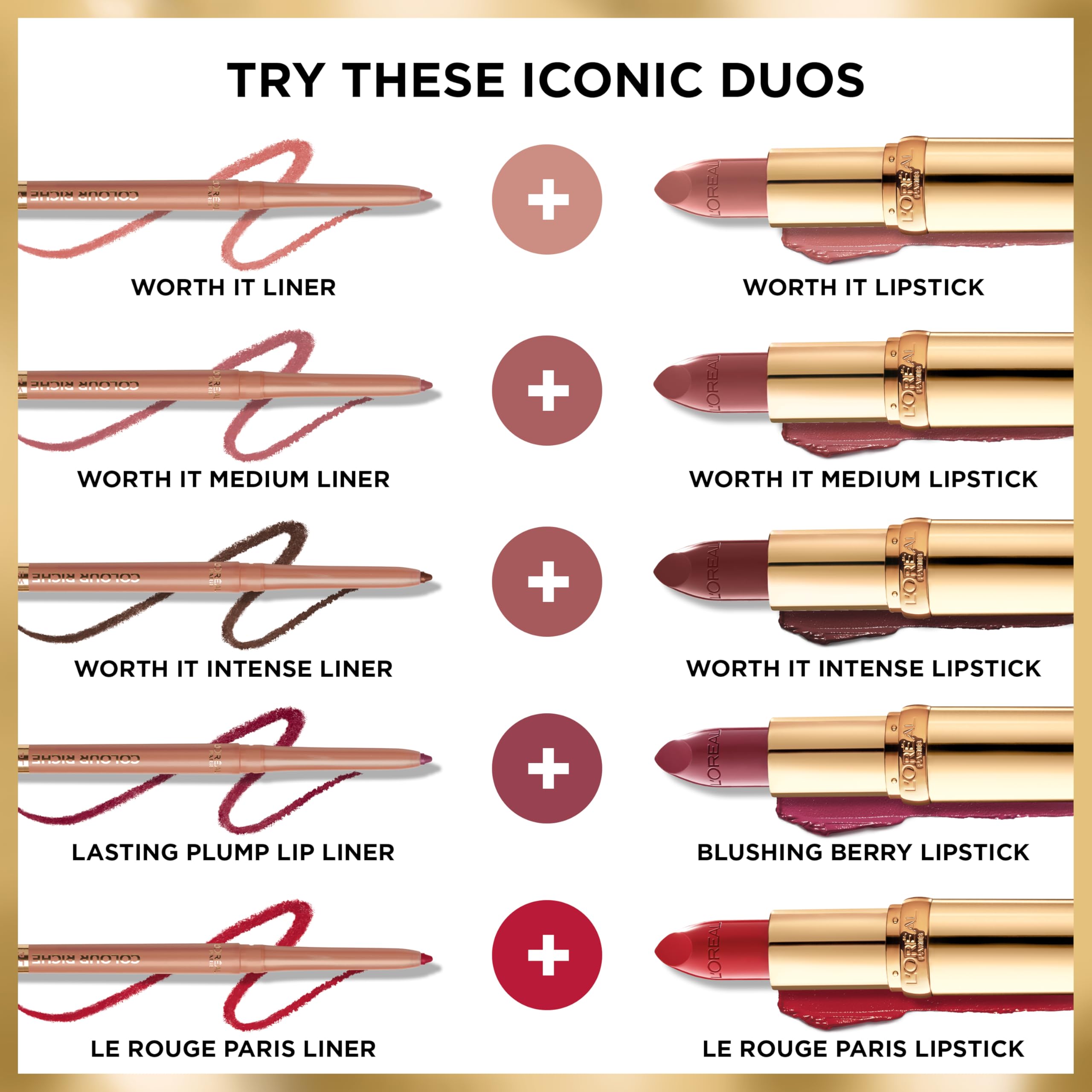 L'Oreal Colour Riche lip liner packaging and twist-up mechanism.