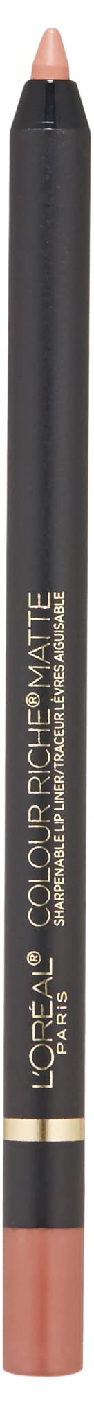 L'Oreal Paris Colour Riche Matte Lip Liner application shows precise definition for a fuller look