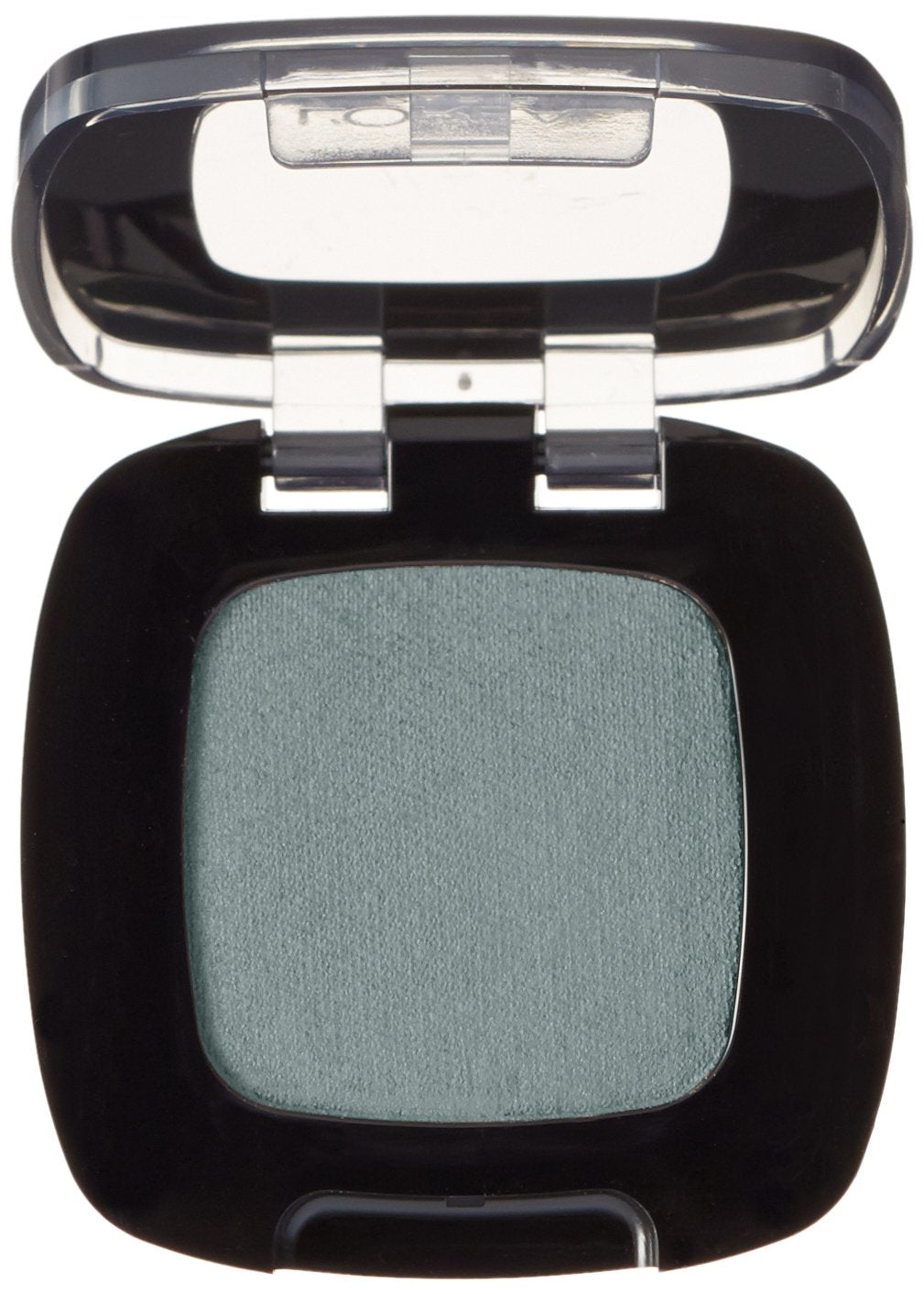 LOreal Paris Colour Riche Monos Green Promenade swatch shows smooth gel-to-powder texture for quick application