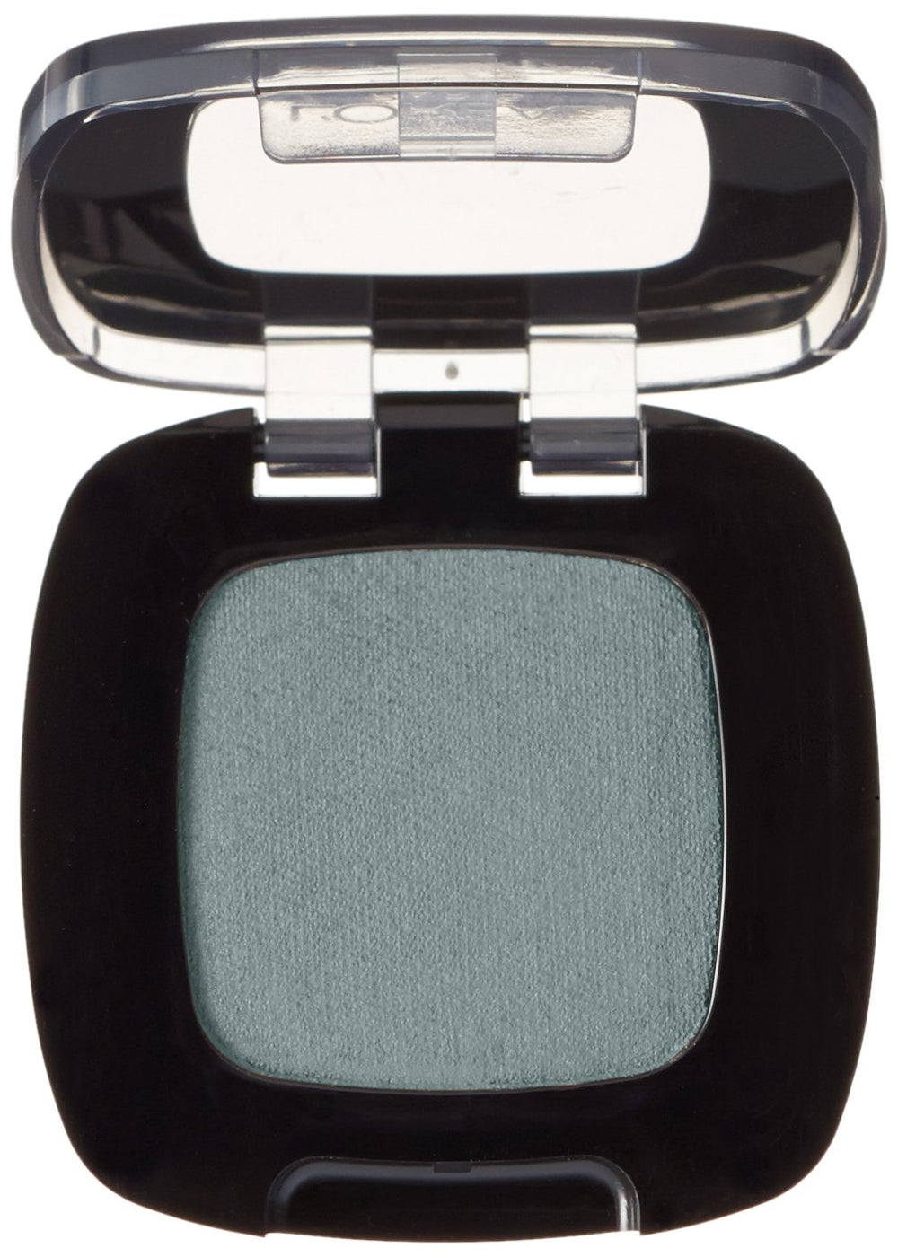 LOreal Paris Colour Riche Monos Green Promenade swatch shows smooth gel-to-powder texture for quick application
