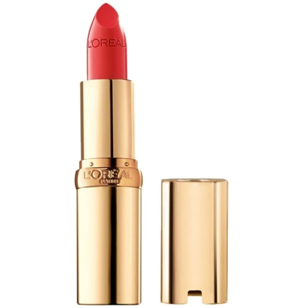 L'Oreal Paris Colour Riche Raspberry Rush swatch shows rich color with hydrating shine