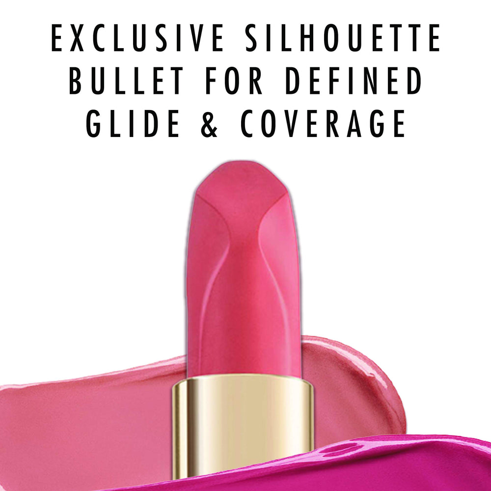 L'Oreal Paris Colour Riche silhouette bullet closeup highlights lip line definition and smooth glide.