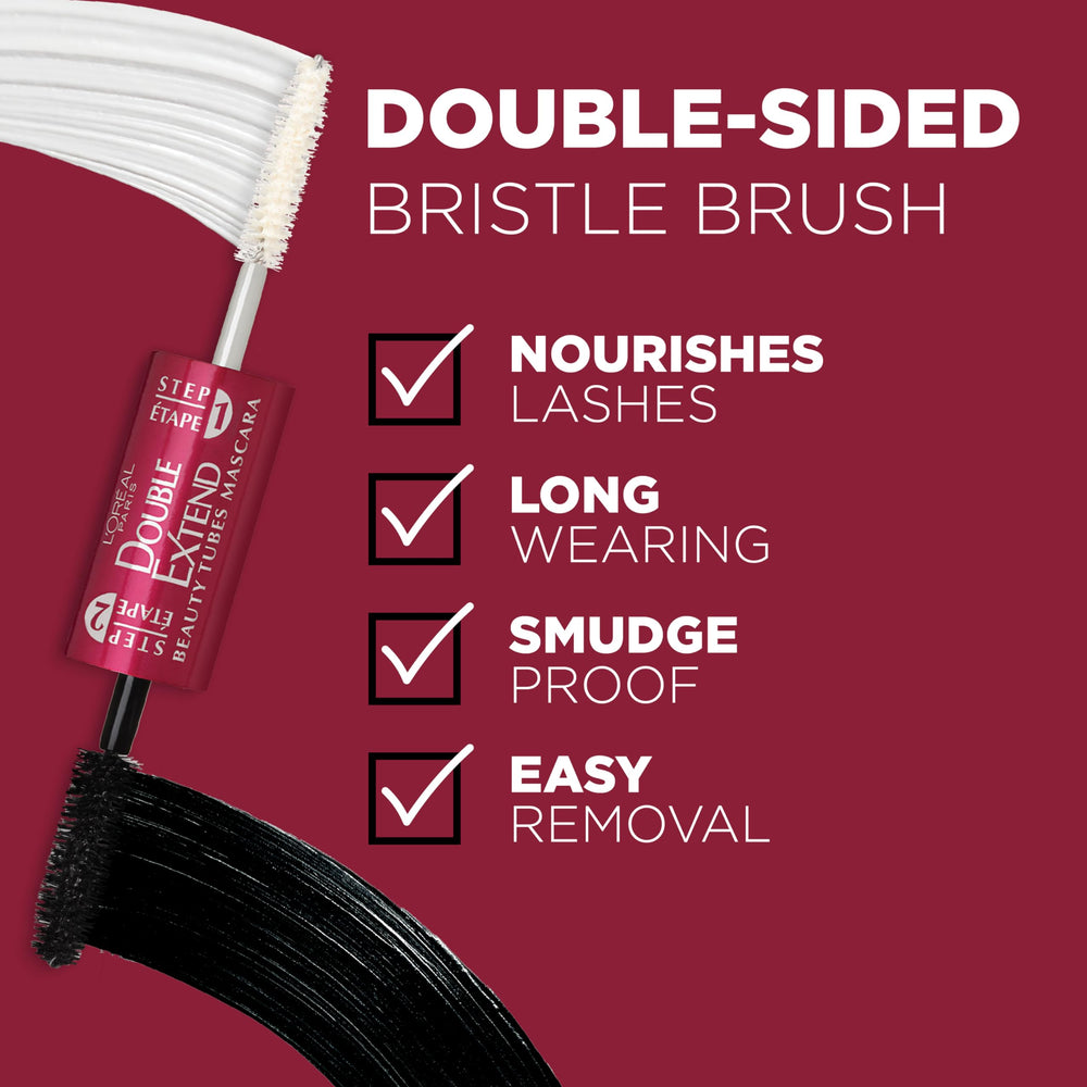 L’Oréal Paris Double Extend visually lengthens lashes up to 80 percent