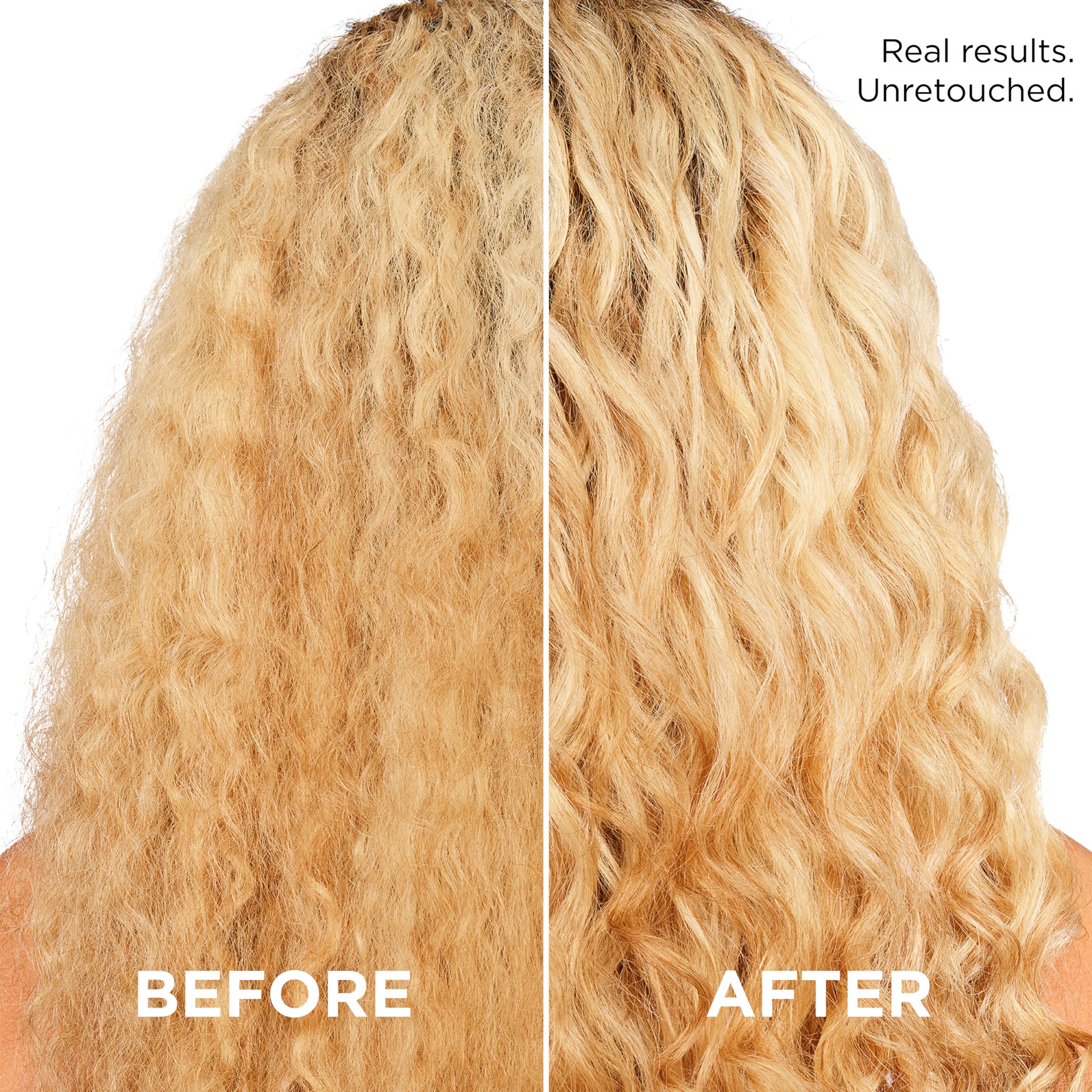 L'Oreal Paris EverPure before-after curls demonstrates smoother definition.