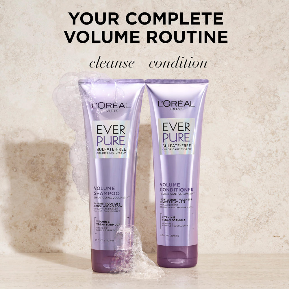 L'Oreal Paris EverPure fragrance notes rosemary and eucalyptus convey fresh floral scent.