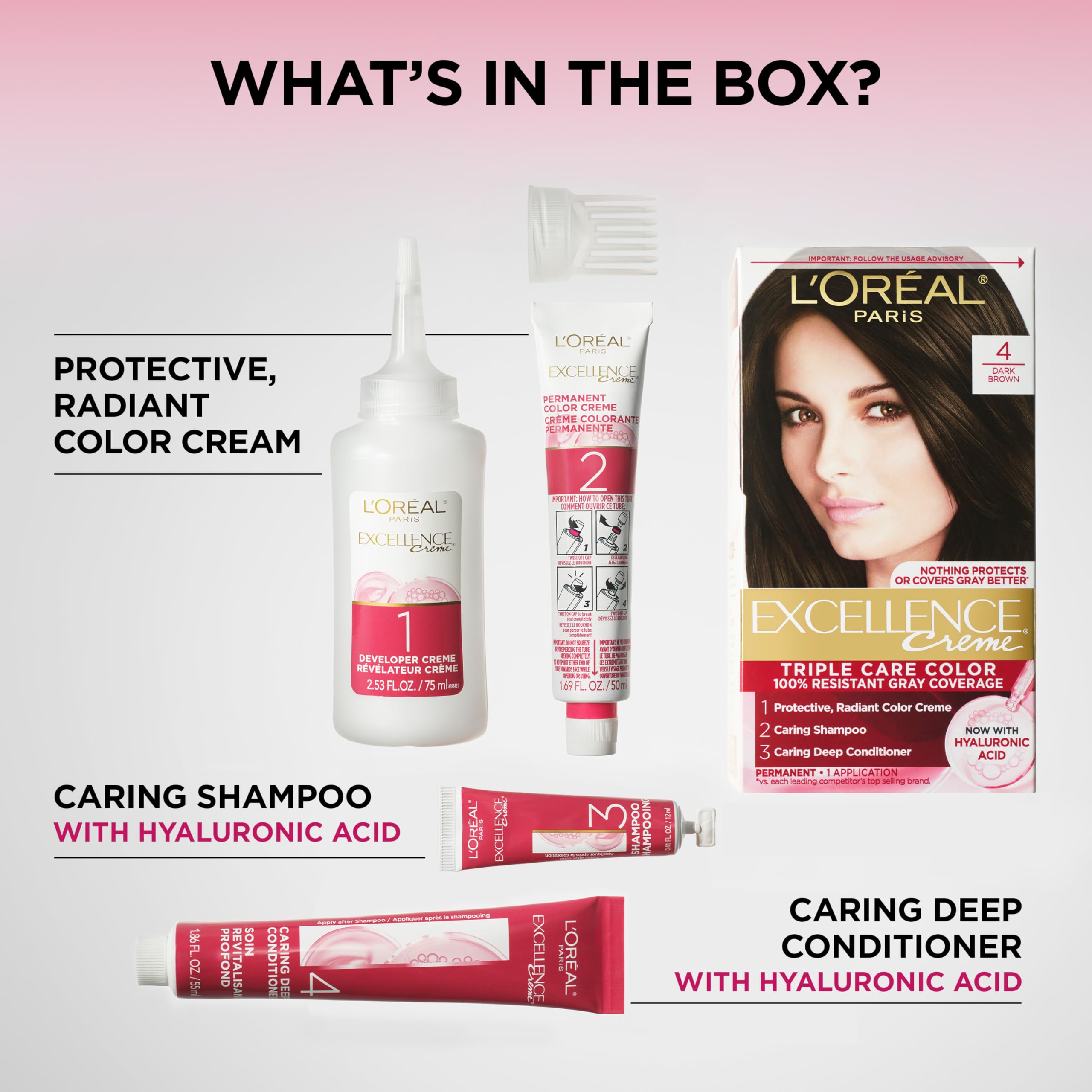 L'Oreal Paris Excellence Crème deep conditioner delivers up to 8 weeks of care.