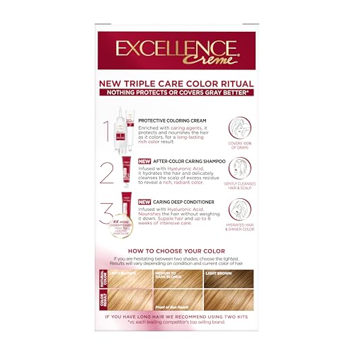 L'Oreal Paris Excellence Crème hair-result shine close-up signals vibrant color