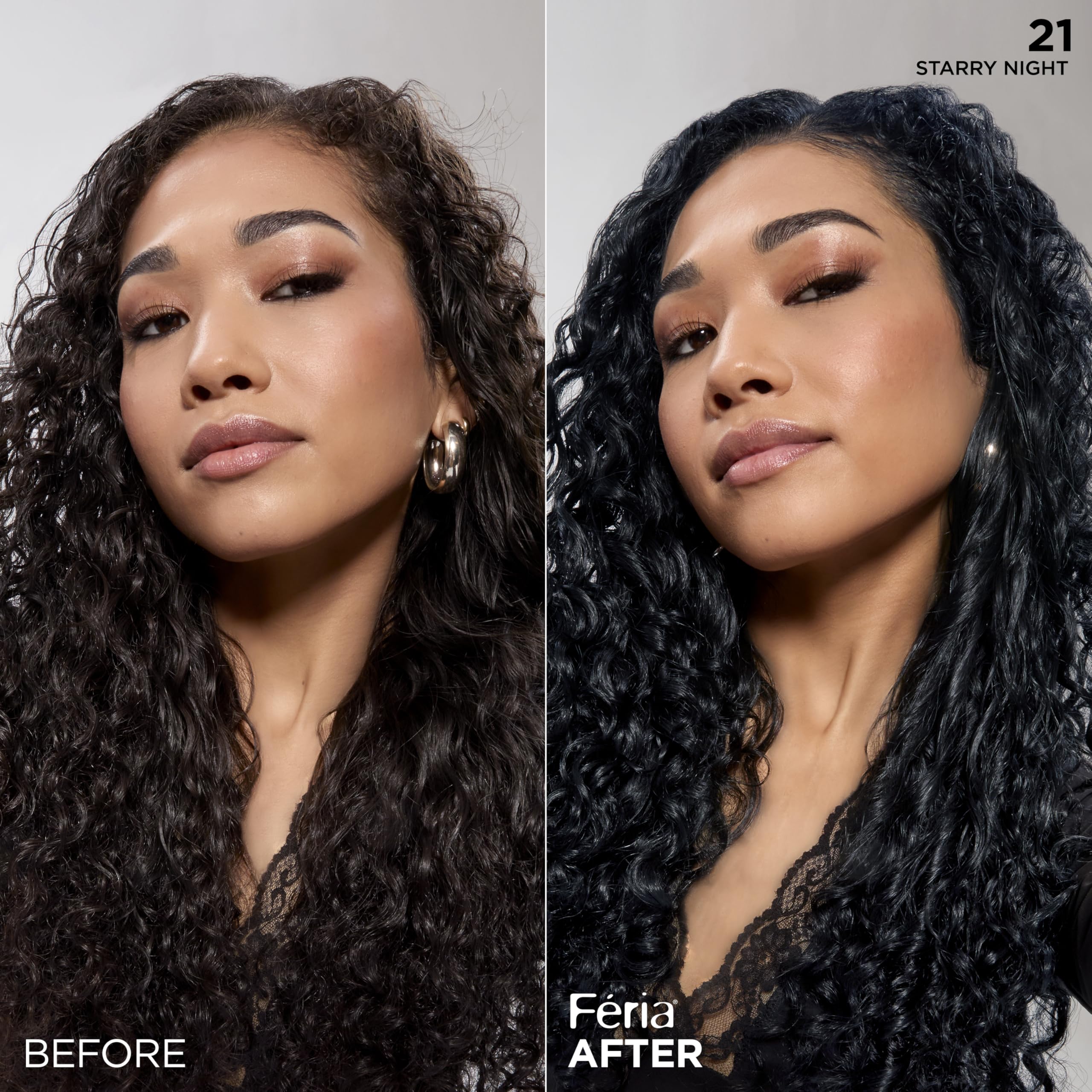 L'Oreal Paris Feria Bonding Care Complex graphic communicates bond-strength benefits for color care.