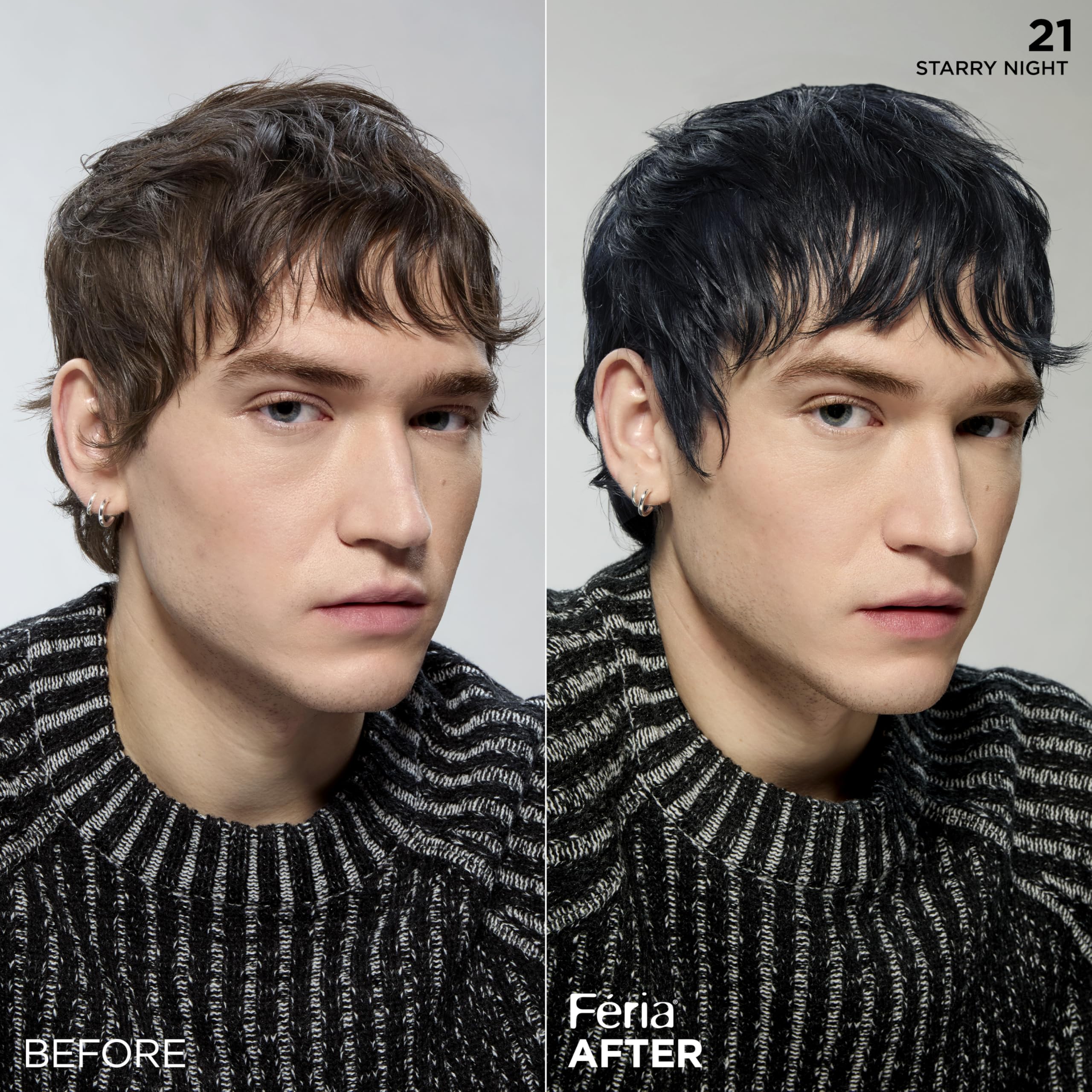 L'Oreal Paris Feria color cream application demonstrates easy at-home color for vibrant results.