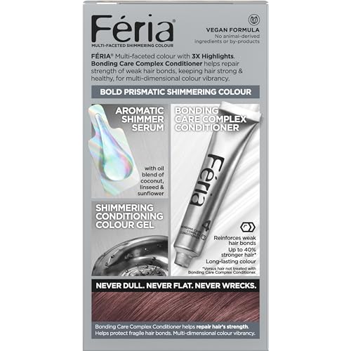 L'Oreal Paris Feria Dusty Mauve being applied to hair for vivid tone