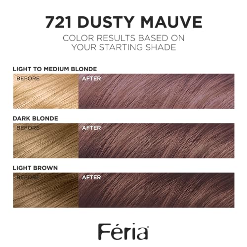 L'Oreal Paris Feria Dusty Mauve color mix ready for at-home coloring