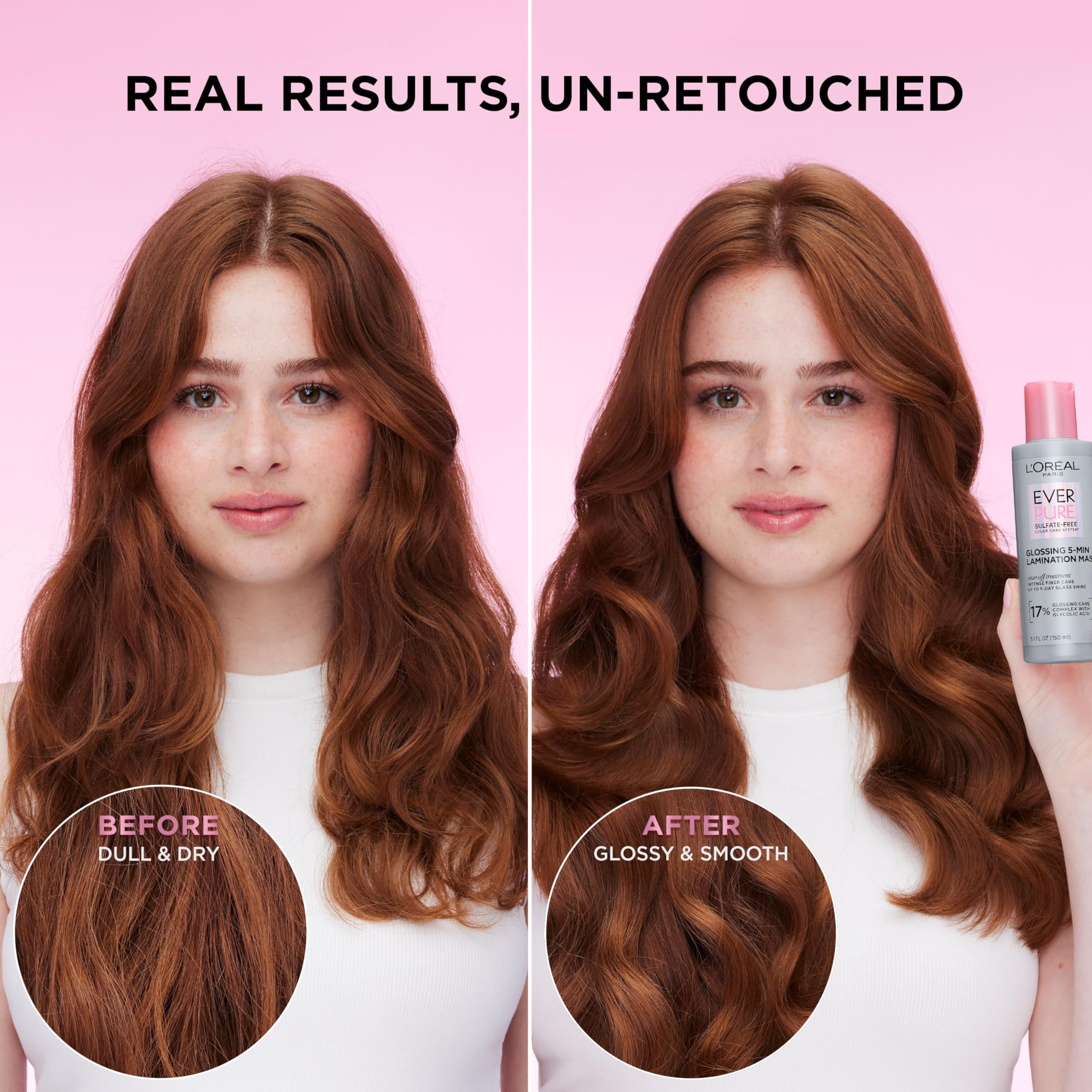 L'Oreal Paris open jar texture highlighting smooth creamy mask benefit