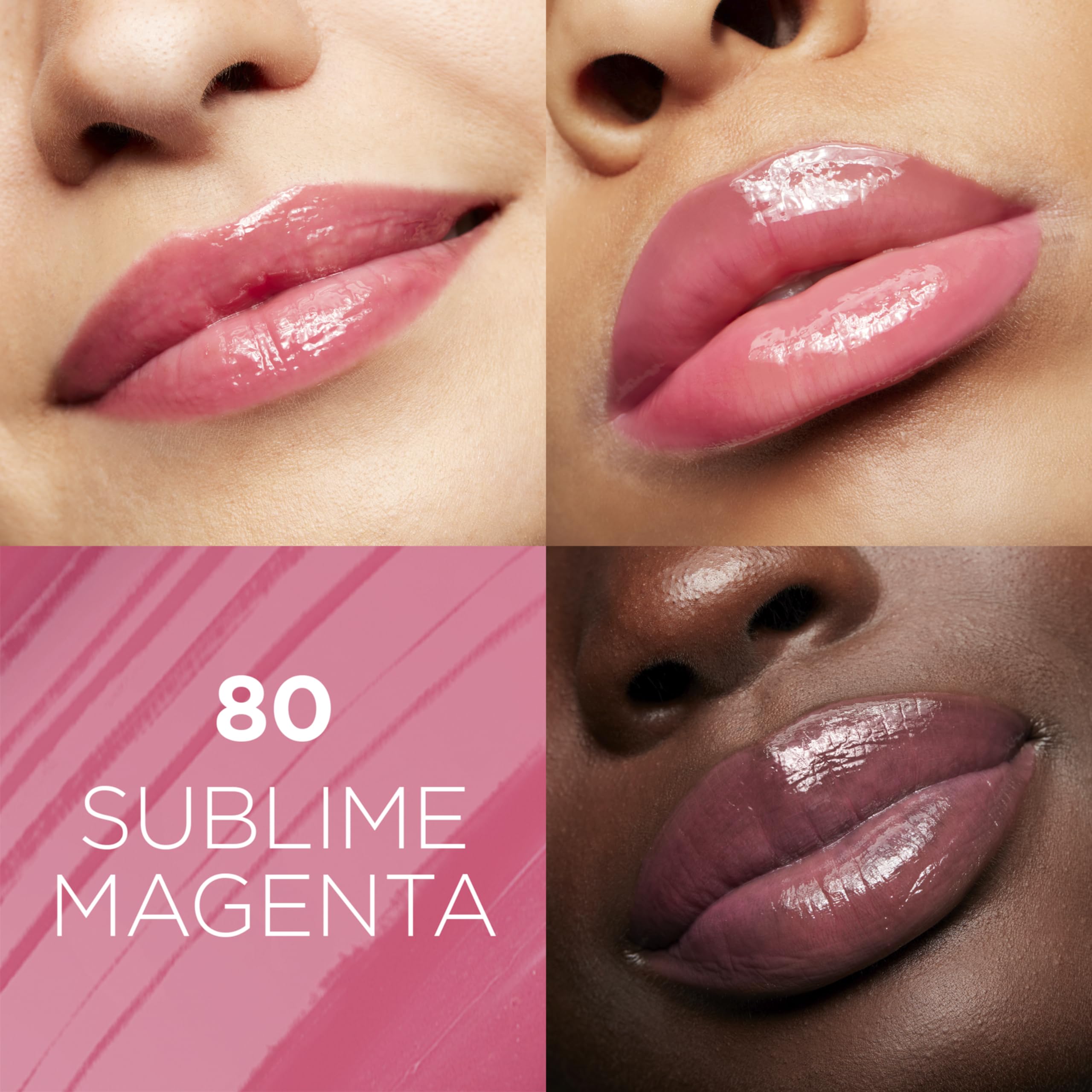 L'Oreal Paris Glow Paradise applying on lips for a non-sticky finish.