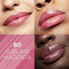 L'Oreal Paris Glow Paradise applying on lips for a non-sticky finish.