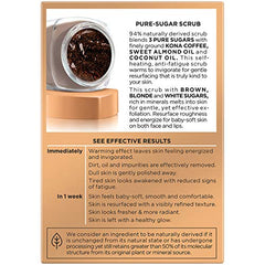 L’Oréal Paris Pure Sugar Scrub: partículas de azucar blanca y rubia para exfoliación gentil.