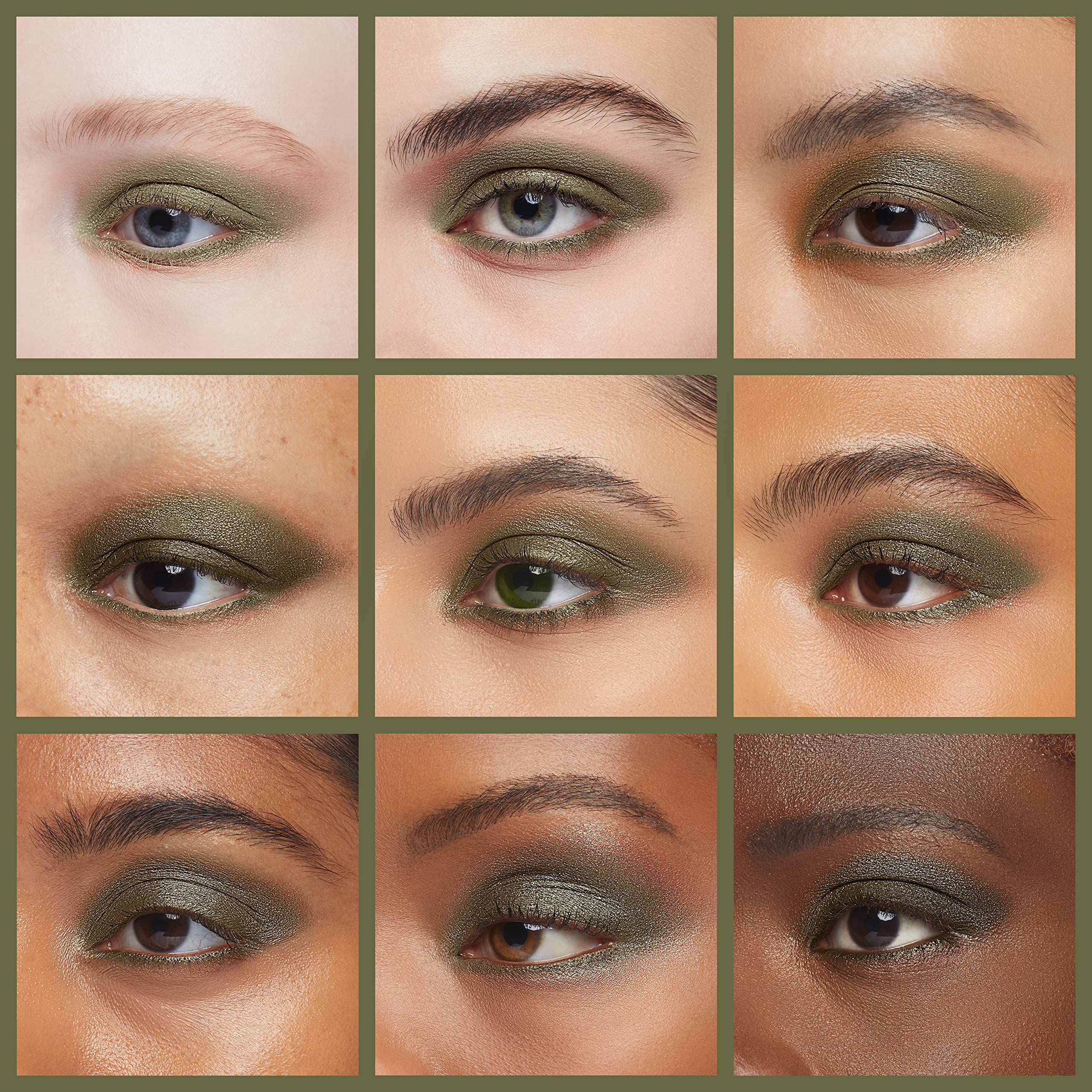 L'Oreal Paris Infallible 24 HR Eyeshadow Golden Emerald crease-proof performance for smooth lids.