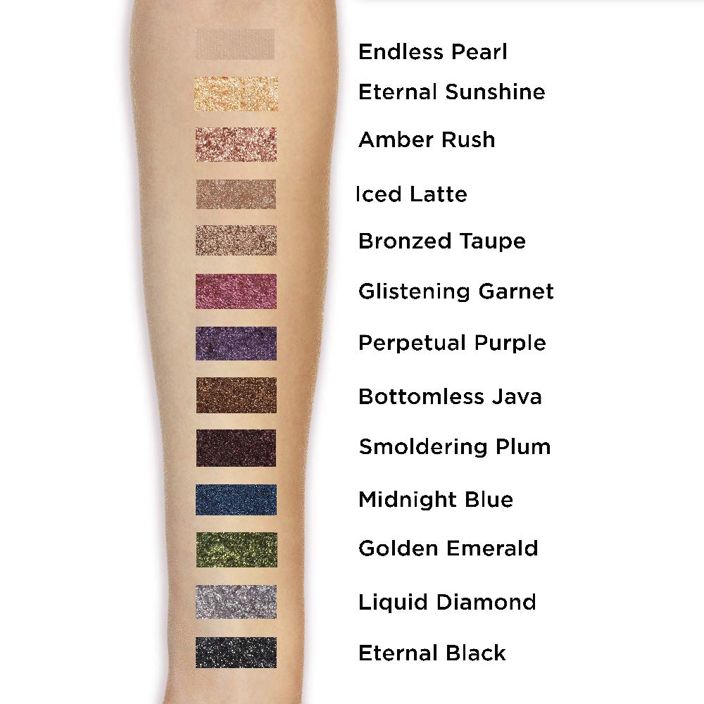 L'Oreal Paris Infallible 24 HR Eyeshadow Golden Emerald glides on with a velvet powder-cream touch.