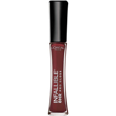 L’Oréal Paris Infallible 8HR Hydrating Lip Gloss Raisin tube showing long-wear formula