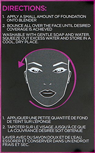 L’Oréal Paris Blend Artist sponge plush material feel for seamless makeup.