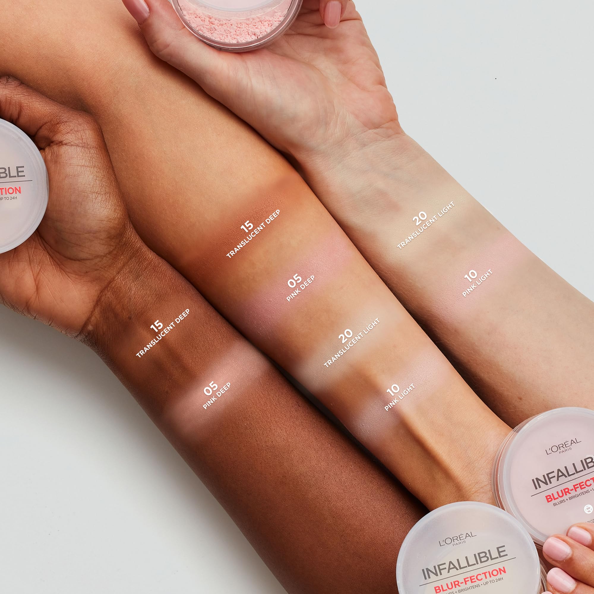 L'Oreal Paris Blur-fection 24h wear graphic conveys long-lasting makeup hold