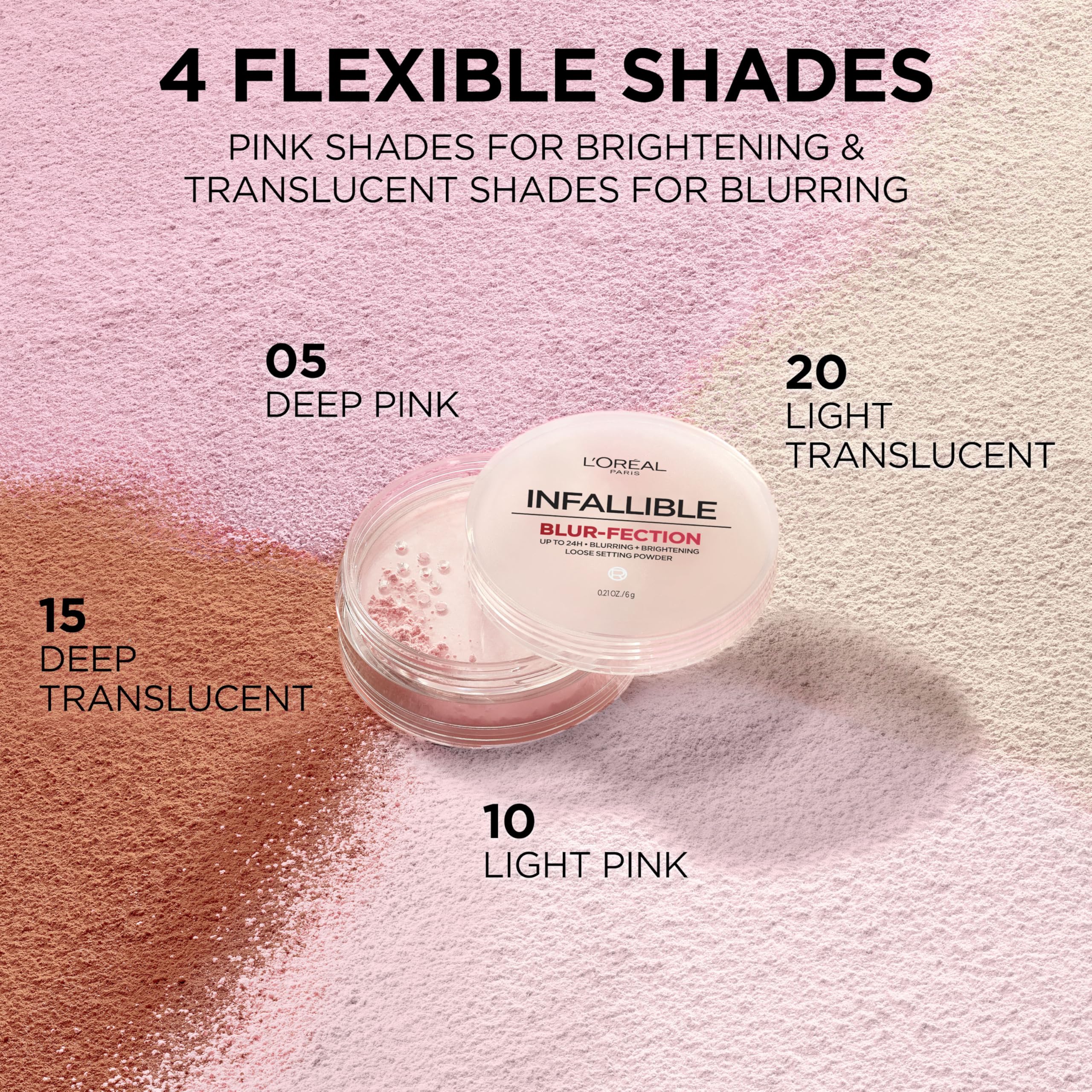 L'Oreal Paris Infallible Blur-fection finish at the nose T-zone demonstrates shine absorption.