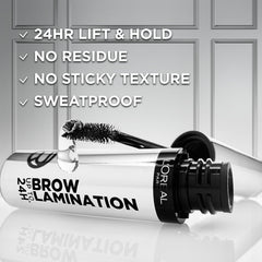 L'Oreal Paris Infallible brow lamination applicator demonstrates precise control for lift.