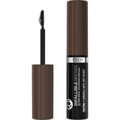L'Oreal Paris Infallible Brow Mascara wand close-up for precise brow definition.