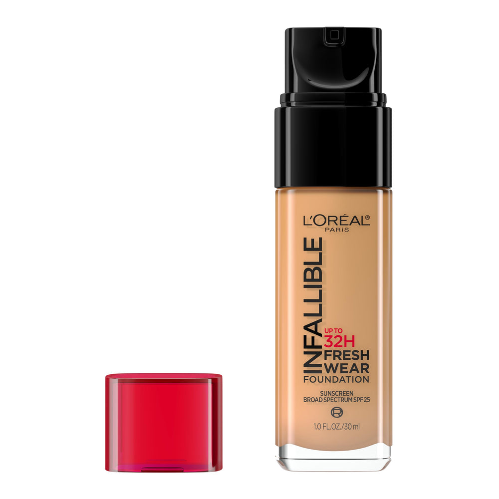 L'Oreal Paris Infallible Fresh Wear: botella con base ligera y larga duración.