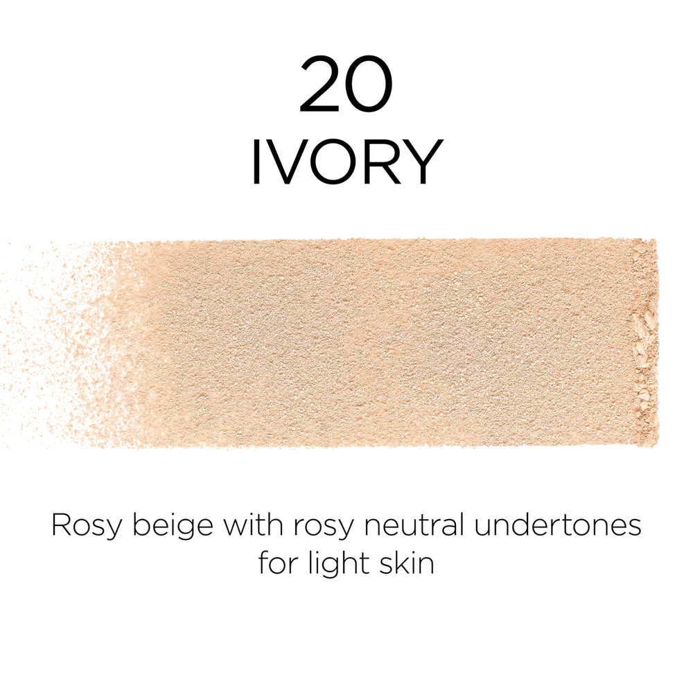 L'Oreal Paris Infallible Fresh Wear Ivory swatch on skin demonstrates natural matte look
