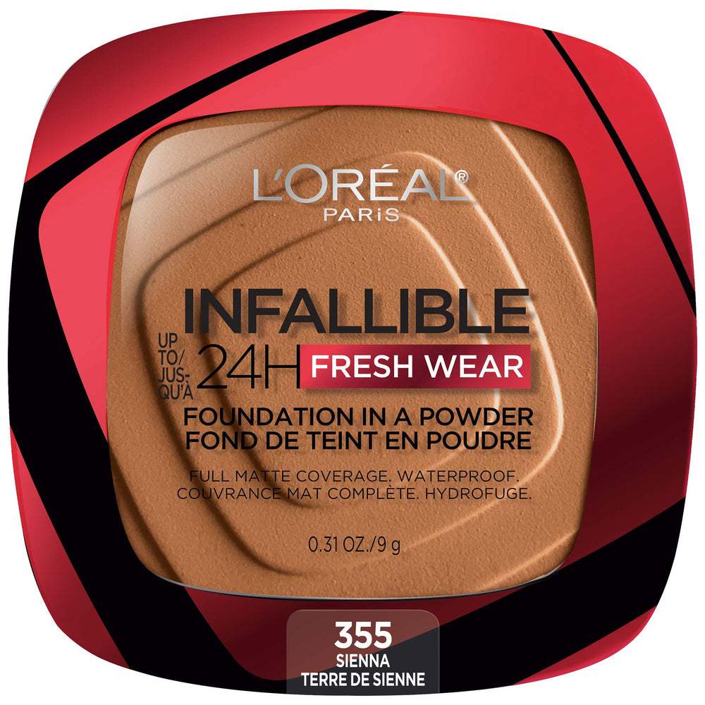 L'Oreal Paris Infallible Fresh Wear packshot shows long-lasting coverage