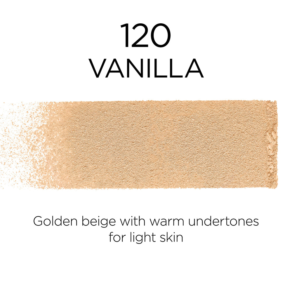 L’Oréal Paris Infallible Fresh Wear Foundation in a Powder blurring close-up, transfer-free matte finish.