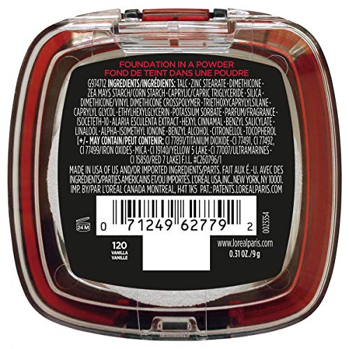 L’Oréal Paris Infallible Fresh Wear Foundation in a Powder texture close-up, breathable weightless wear.