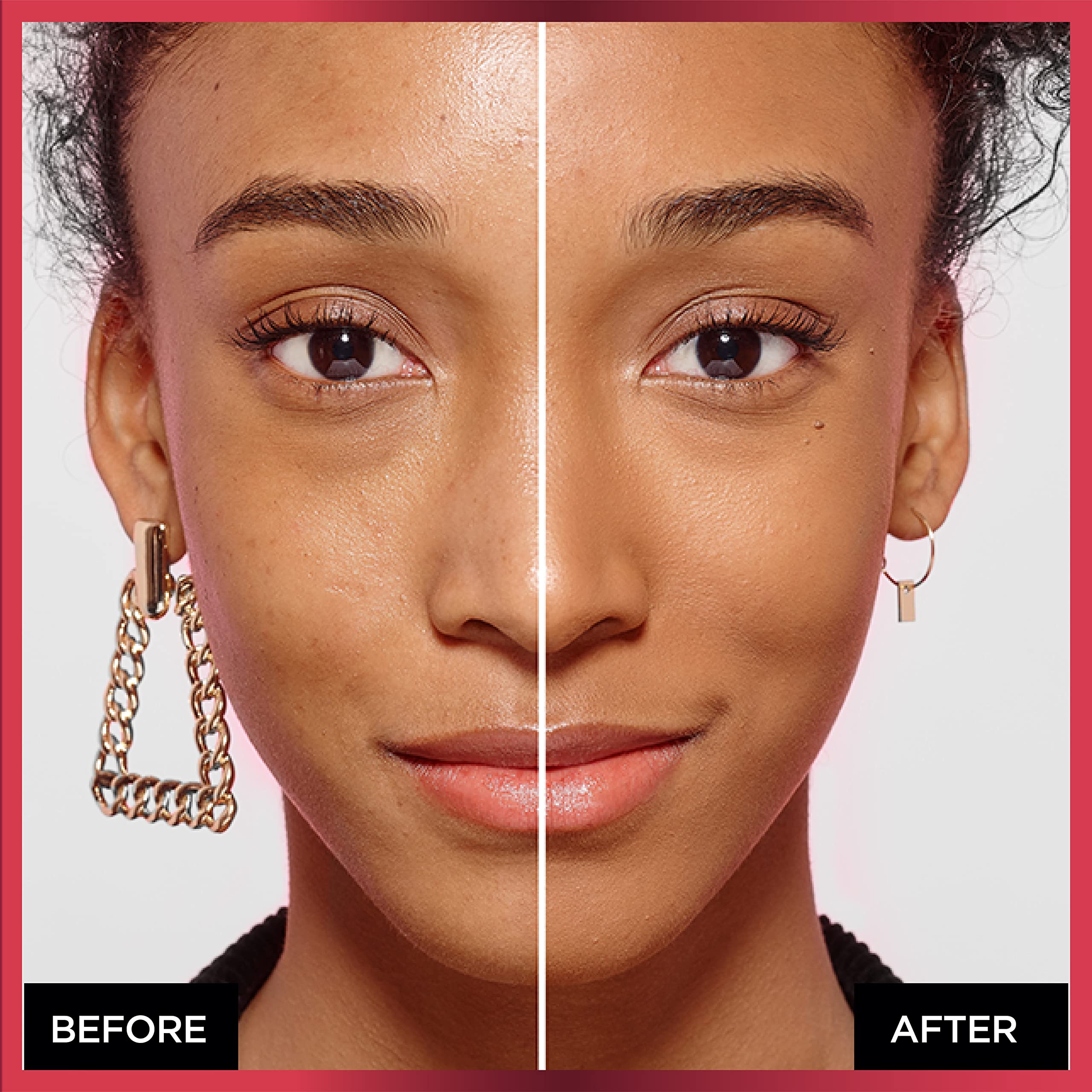 L'Oreal Paris Infallible Fresh Wear powder waterproof test demonstrates strong wear.
