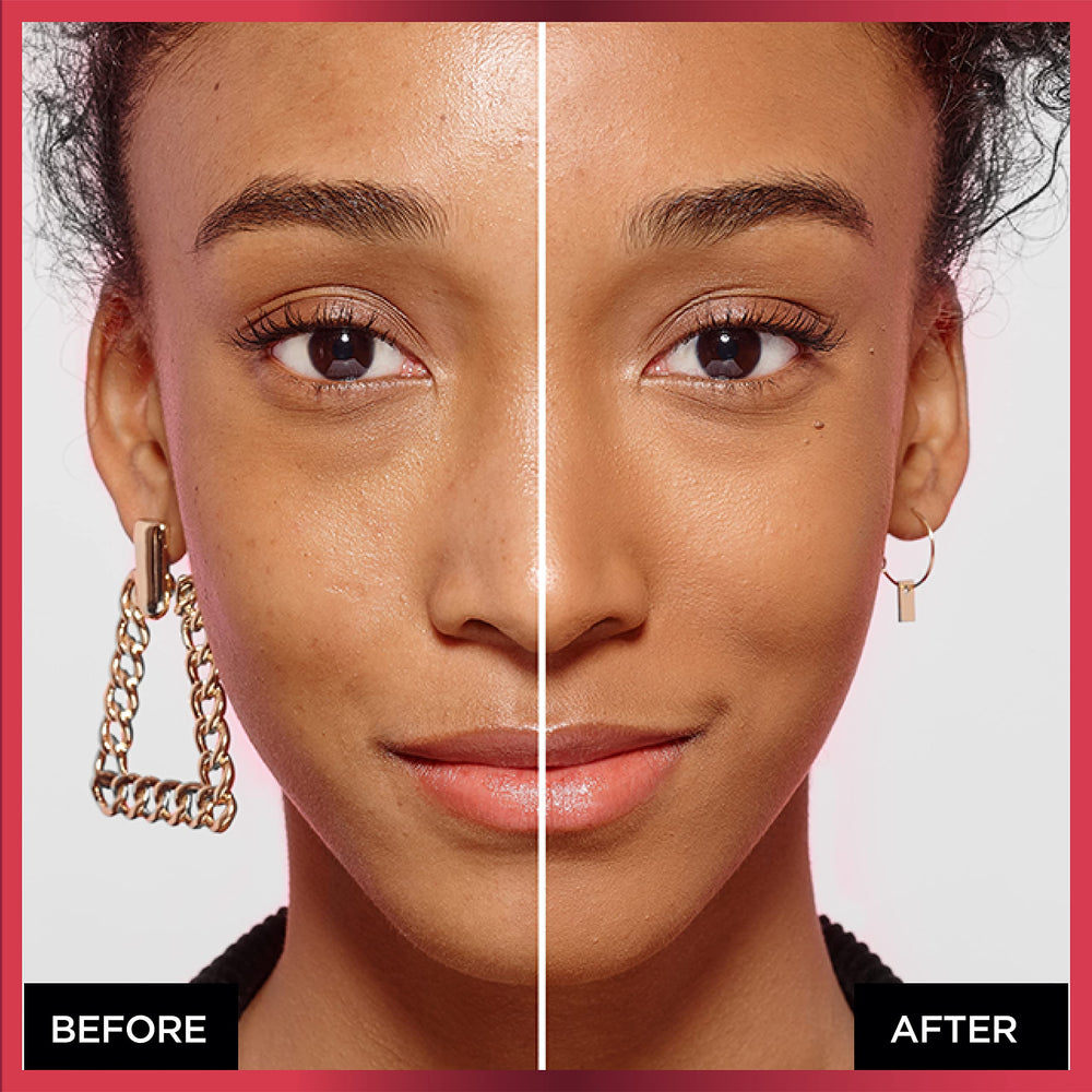 L'Oreal Paris Infallible Fresh Wear powder waterproof test demonstrates strong wear.