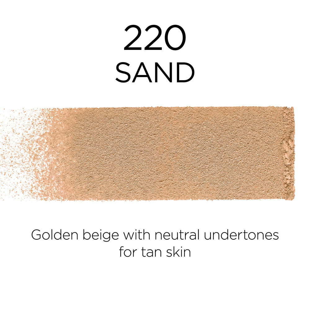 L'Oreal Paris Infallible Fresh Wear Powder brush application demonstrating seamless coverage