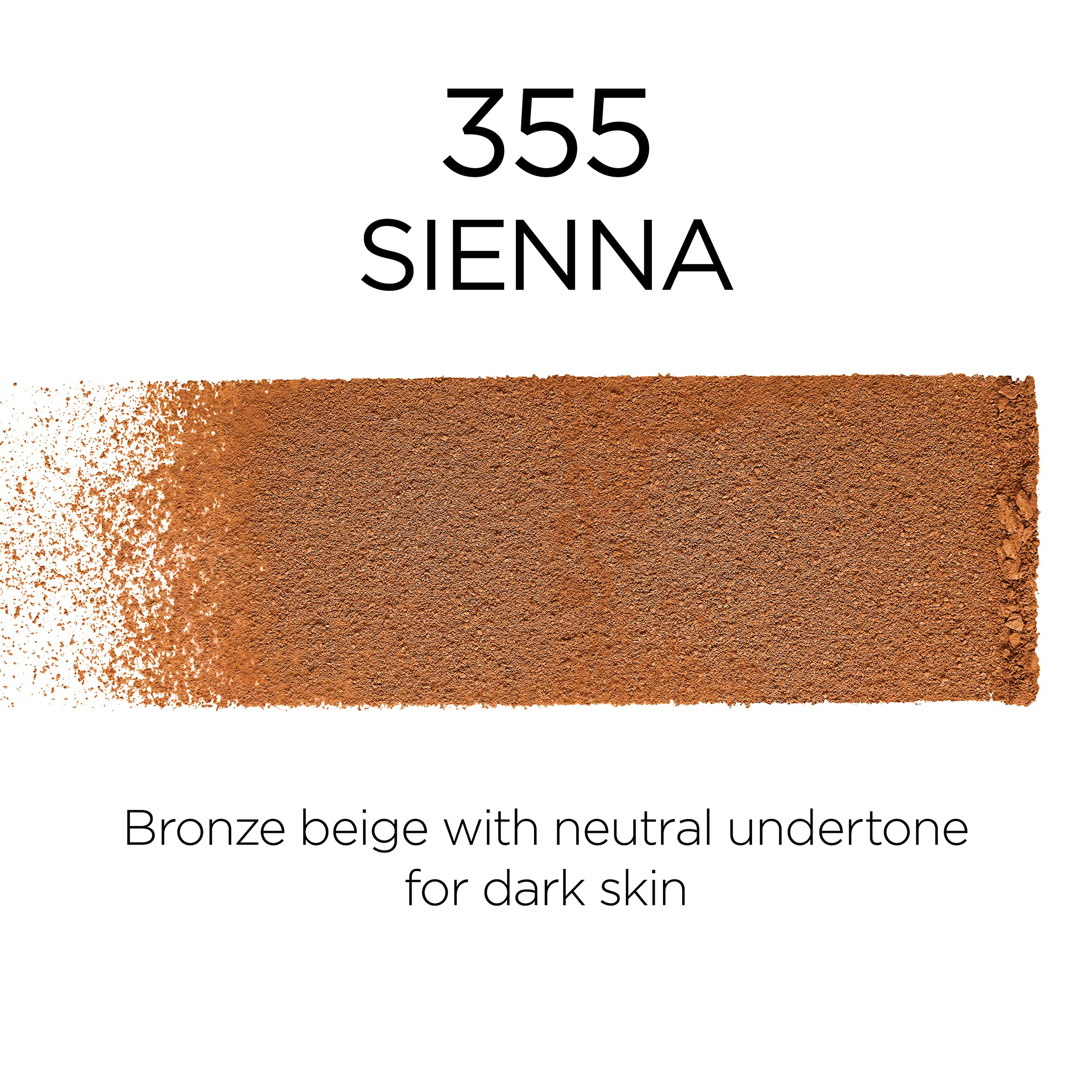 L'Oreal Paris Infallible Fresh Wear sienna shade swatch for warm undertones