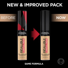 L'Oreal Paris Infallible Full Wear Concealer matte finish provides long-lasting wear