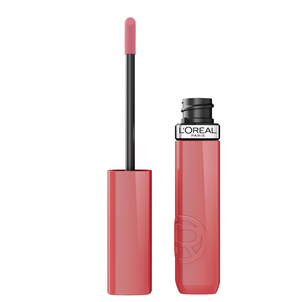 L'Oreal Paris Infallible Lacque Resistance 600 Le Nu Rose swatches showing long wear color