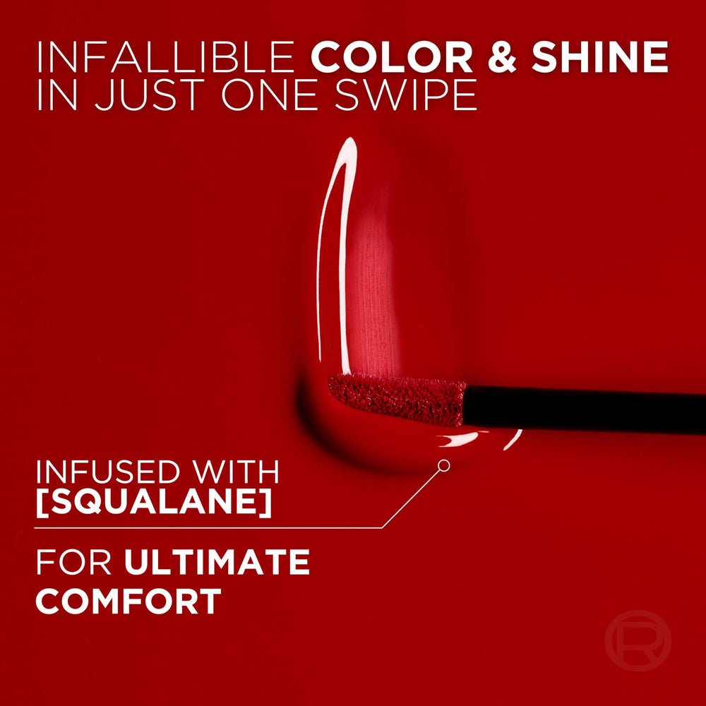 L'Oreal Paris Infallible Lacque Resistance lacquer shine finish on glass bottle