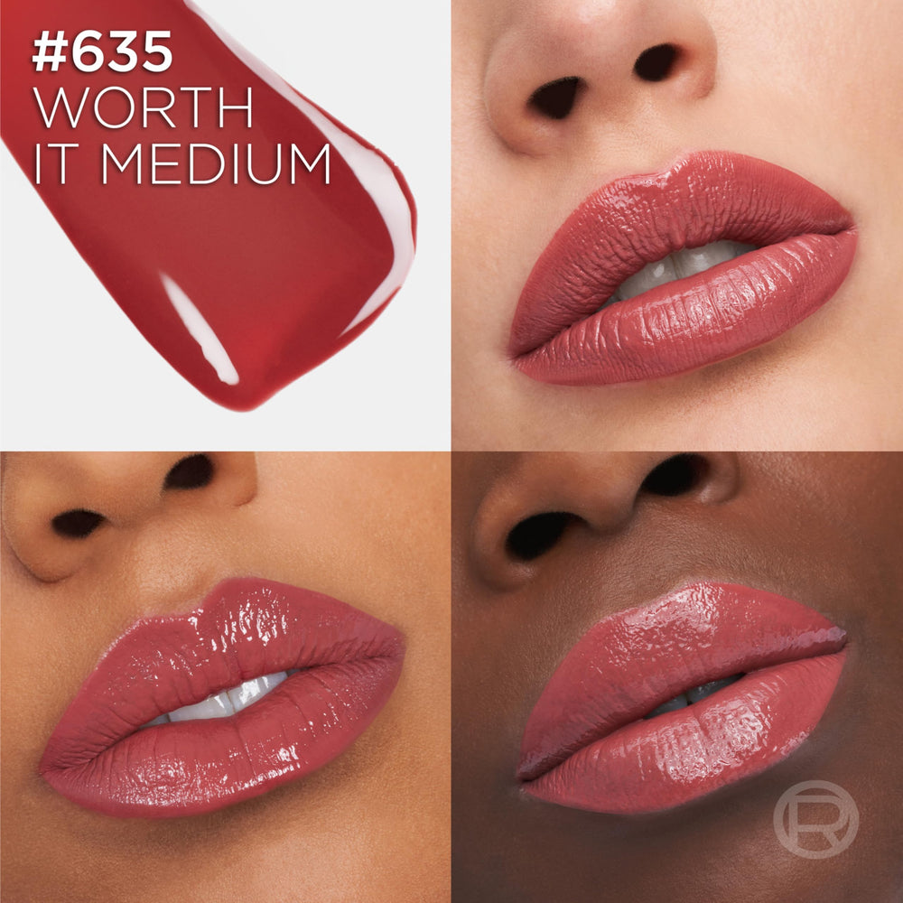 L'Oreal Paris Infallible Lacque Worth It Medium shade swatch demonstrates rich color payoff.