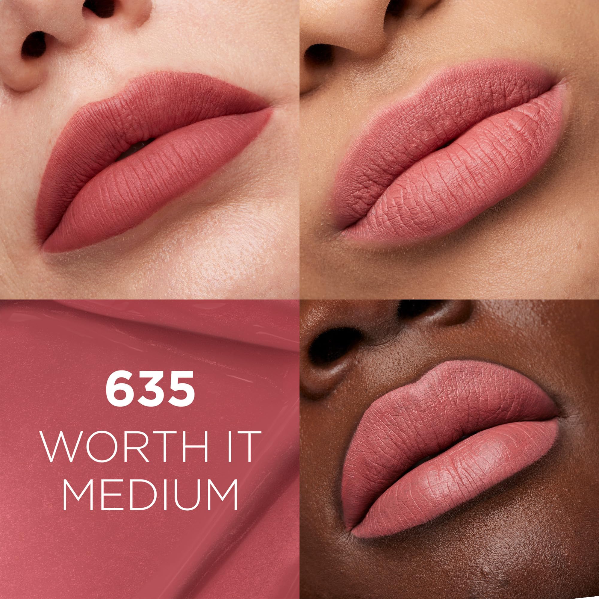 L'Oreal Paris Infallible precision applicator demonstrating accurate lip line and clean edges