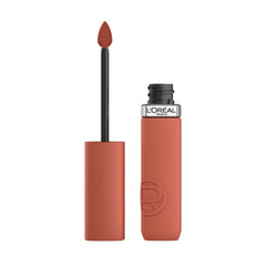 L'Oreal Paris Infallible Matte Liquid Lipstick Snooze Your Alarm swatch with long-wear color.
