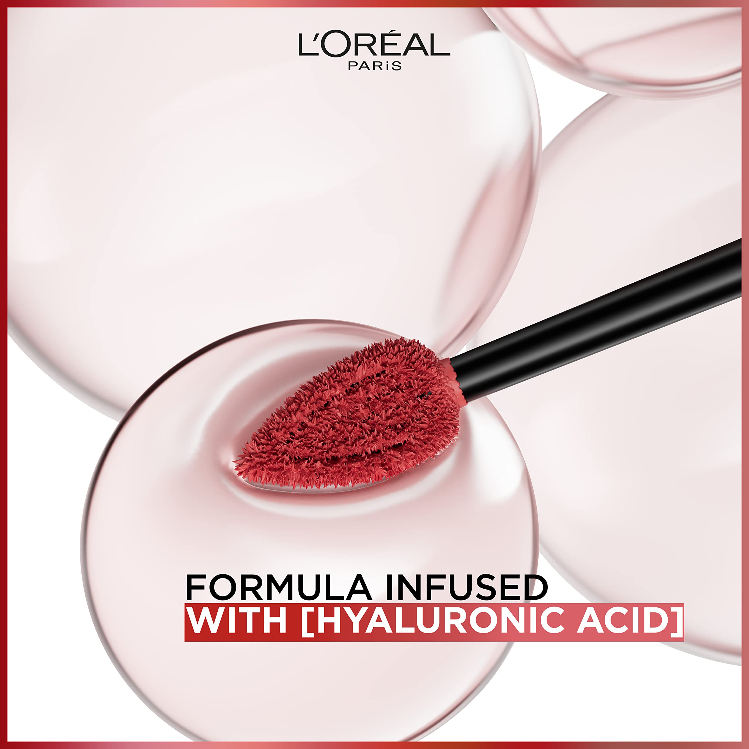 L'Oreal Paris Infallible Matte Resistance Crush Alert 645 on lips with smooth, hydrated feel.