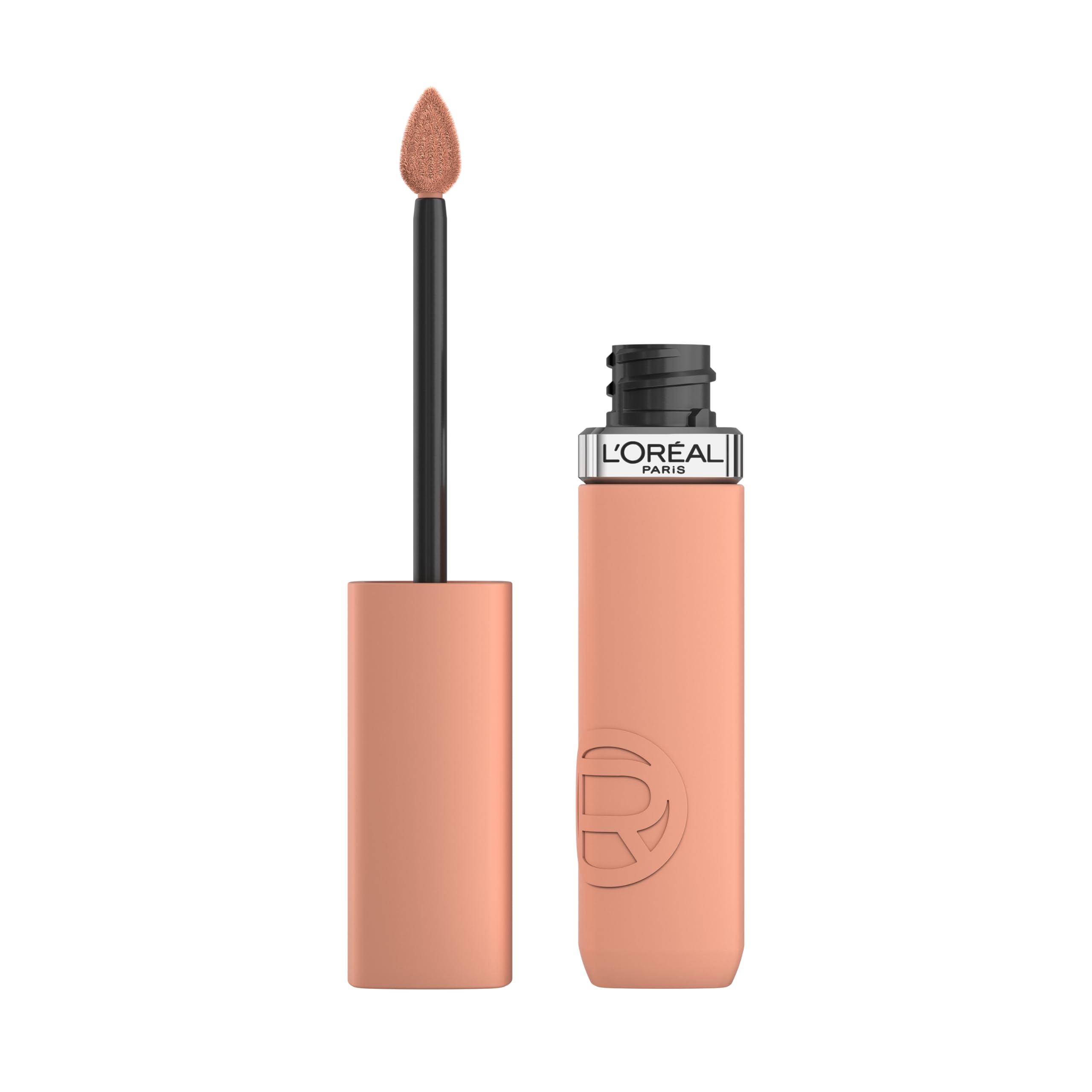 L'Oreal Paris Infallible Matte Resistance swatch demonstrates powdery texture with long-wearing color for daily bold looks.