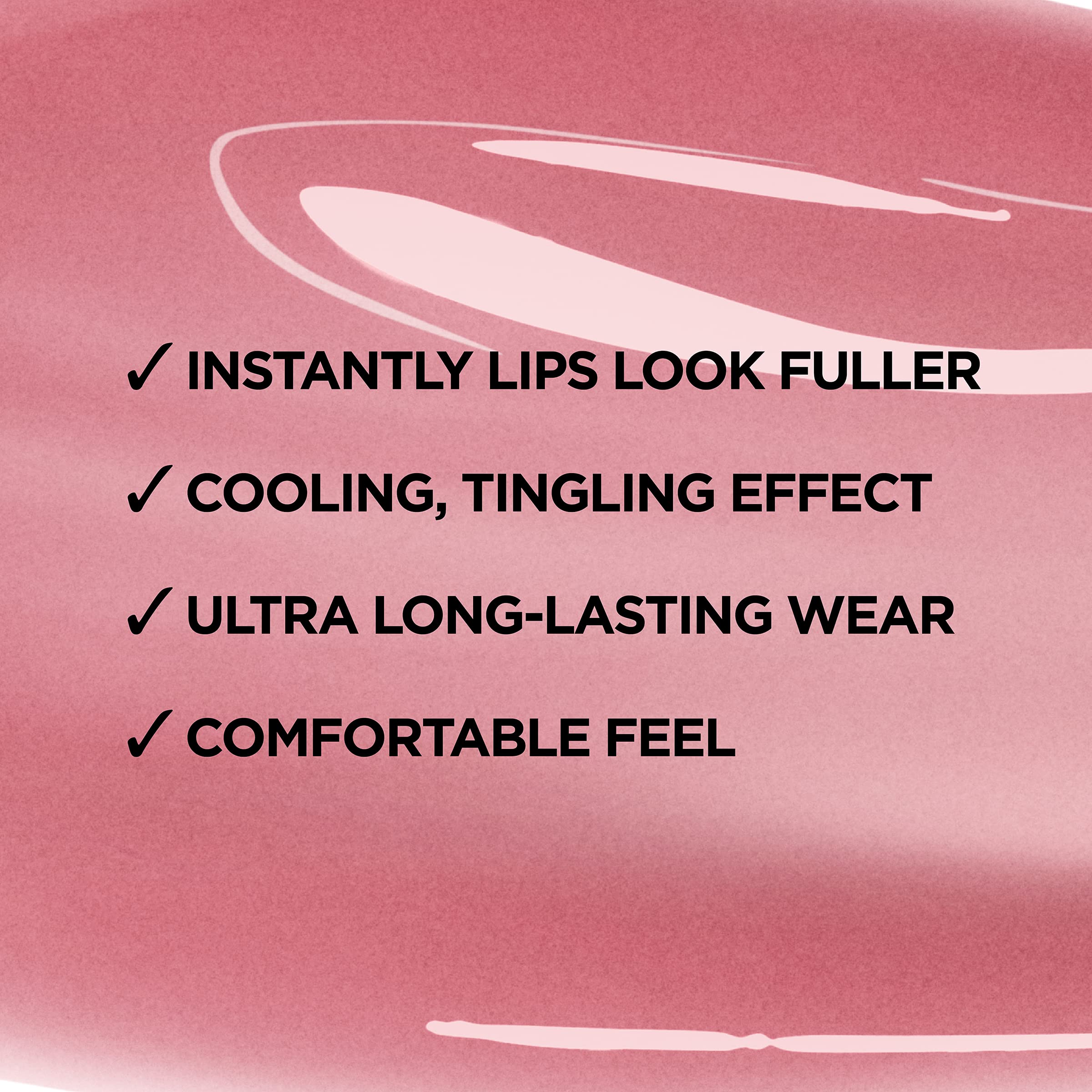 L'Oreal Paris Infallible Pro Gloss Plump Ruby Sheen lips with radiant, lasting dimension.